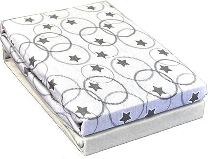 grey cot bed fitted sheet