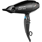 BaBylissPRO Hair Dryer, Nano Titanium Rapido 2000-Watt Blow Dryer, Hair Styling & Appliances, Black, BRAP1