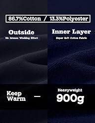 FAIABLE Mens Super Soft Oversized Hoodie Pullover
