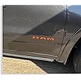 Reflective Concepts 2019-2025 RAM Door Emblem Overlay Decal Stickers - (Color: Reflective Orange)