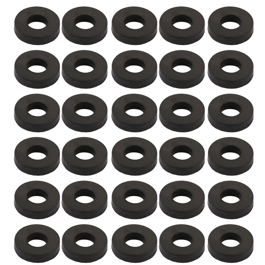 sourcingmap Nitrile Rubber Flat Washers 9mm OD 4mm ID 2.2mm Thickness for Faucet Pipe Water Hose, Pack of 30