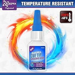 ALECPEA Quick Dry Pool Cue Tip Glue, 30g Glue for
