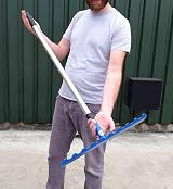 Indoor Outdoors MegaMaxx Heavy Duty Concrete Rake - Adjustable Handle view 4