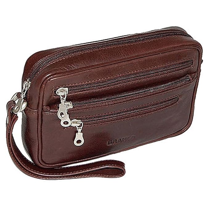 GoBago Branco Moderne Leder Herren Handgelenktasche Herrentasche Herren Tasche