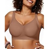 OEAK Womens Wireless Jelly Bra Plus Size Supportive Seamless Bras Full Coverage Push Up Comfortable No Underwire Tshirt Bras