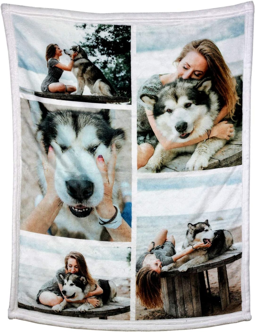 MIHOSI Custom Blanket Customized Blankets with Photos Personalized Picture Blankets for Adults and Kids Customizable Gifts - Mothers Day, Christmas, Fathers Day 40"x50"
