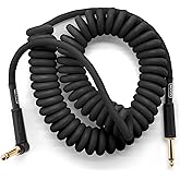 Jim Dunlop MXR® 15 ft Coil Cable Black Right/Straight