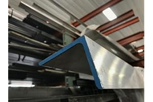 EARTHTEC 6061 T651 Aluminum Angle 3"X 5"X 12" Long 1/4" Thick