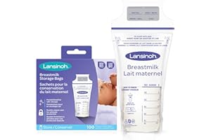Lansinoh Breastmilk Storage Bags, 100 Count, Baby Essentials, Fast Freeze & Thaw Breast Milk Bags for Baby Bottle Feeding, Su