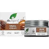 Dr. Organic Snail Gel Face Cream | Rejuvenates and Moisturizes, Improves Skin Tone and Hydration, Natural, Certified Organic, Paraben & SLS-Free, 50 mL / 1.7 fl oz