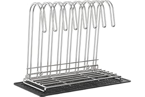 IDEATECH Reusable Bag Rack with Cup Drying Mat,Plastic Bag Dryer Rack Dish Drying,Collapsible Kitchen Counter Storage Organiz