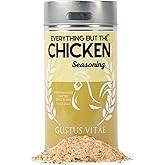 Everything But The Chicken Seasoning | Gourmet Seasoning | Artisanal Spice Blend | All Natural | Non GMO | Hand Crafted | Made In USA | 7.2 oz | GLP-1 Friendly | Ultra Premium Spice Mix | Small Batch | Bougie BBQ | Gustus Vitae