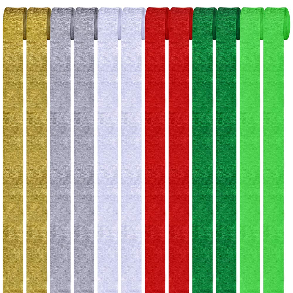 Galleon 12 Rolls 324 Yards 6 Colors Christmas Party Streamers