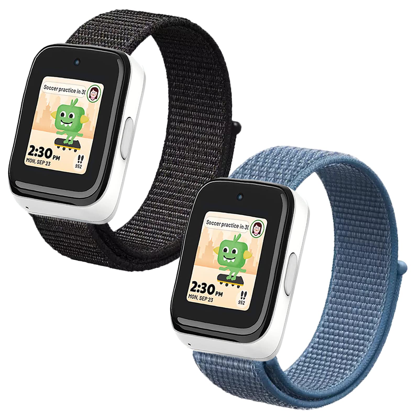 NewJourney Nylon Bands Compatible with SyncUP Kids Watch 2/1 Band, Breathable Hook&Loop Replacement Band for Boys Girls