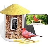 NETVUE by Birdfy Smart Bird Feeder with 2K AI Camera Solar Powered, 3MP Wireless Wildbird Watching, Live Stream & Night Vision, Auto-Capture & Notify, Collection & Cloud Storage (AI by Subscription)