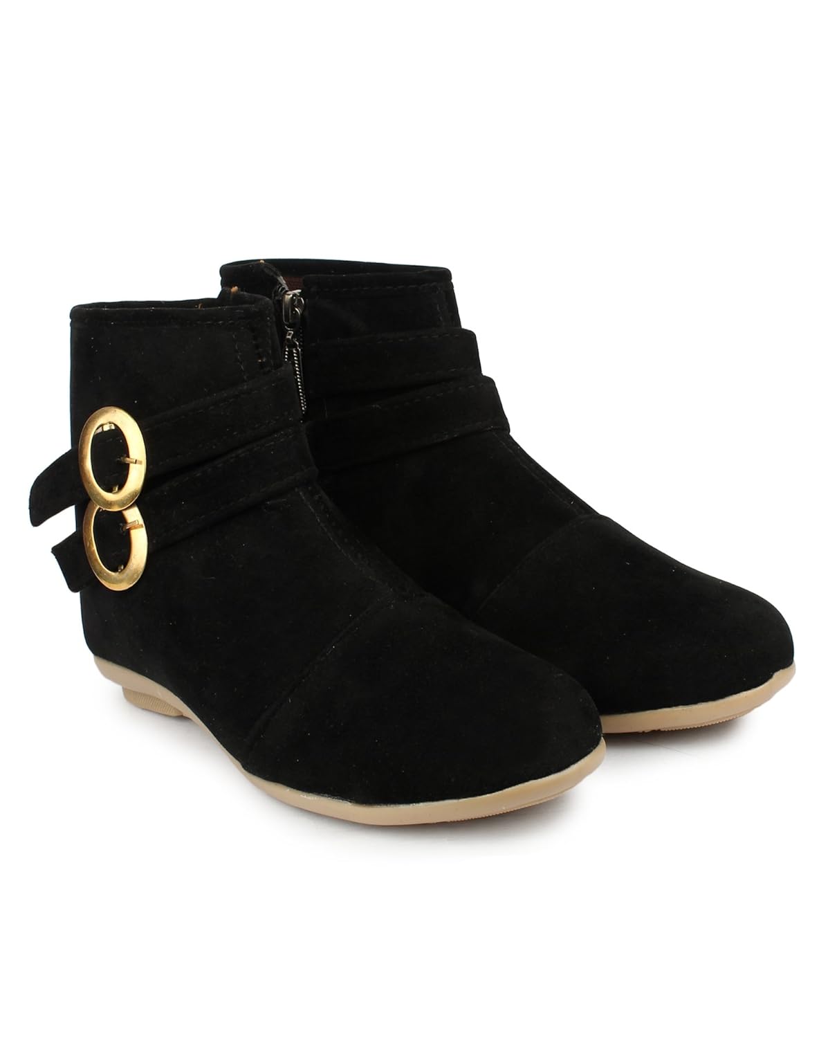 orysta stylish boot double b buckle black for women