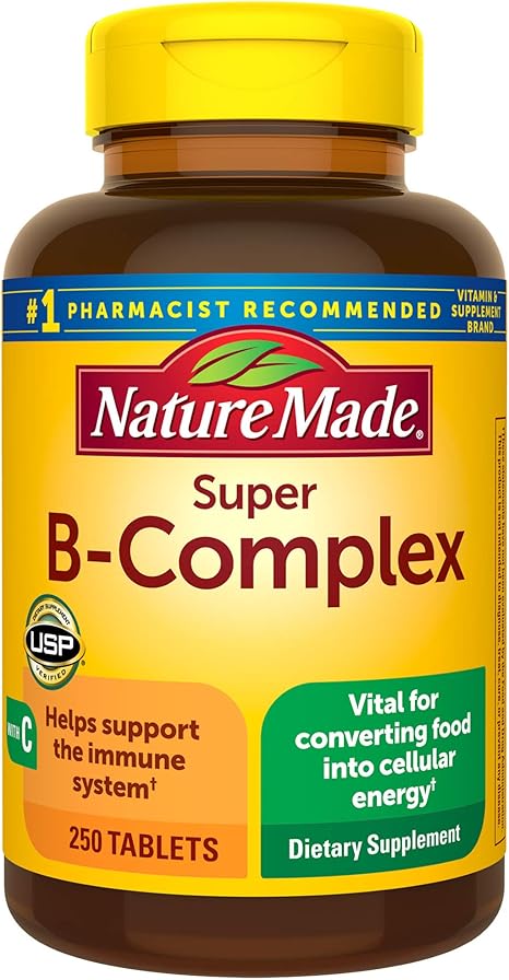 Amazon Com Nature Made Super B Complex Tablets With Vitamin C