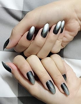 Stiletto Faux Ongles Clous Rainbow Chrome Ongles à Effet