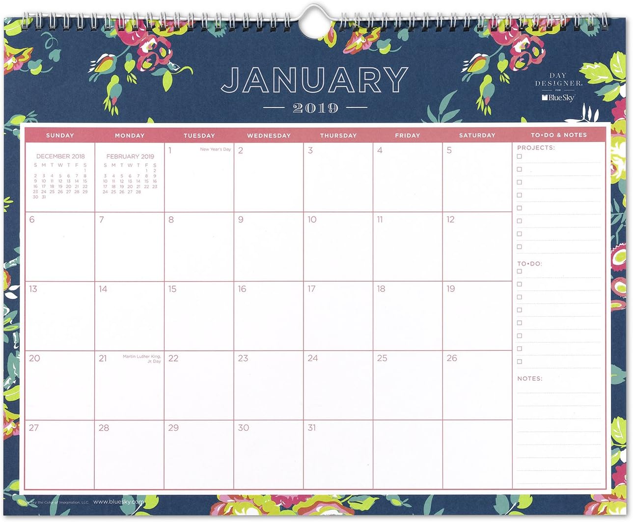 Best 2018 desk calendar blue sky