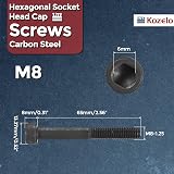 Kozelo M8-1.25 x 65mm Socket Head Cap Screws 10pc Alloy Steel Black Oxide 12.9 view 2