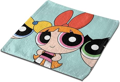 Amazon Co Jp パワーパフガールズがかっこいいです1 四角形タオル 柔らかな肌触り 吸水速乾 耐久性 人気 家庭用 業務用タオル マイクロファイバー フェイスタオル ホーム キッチン
