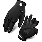 INPAKO Fishing Gloves, Winter Fishing Gloves for Men Women, 3 Fingerless Fleece Lined for Cold Weather Ice Fishing
