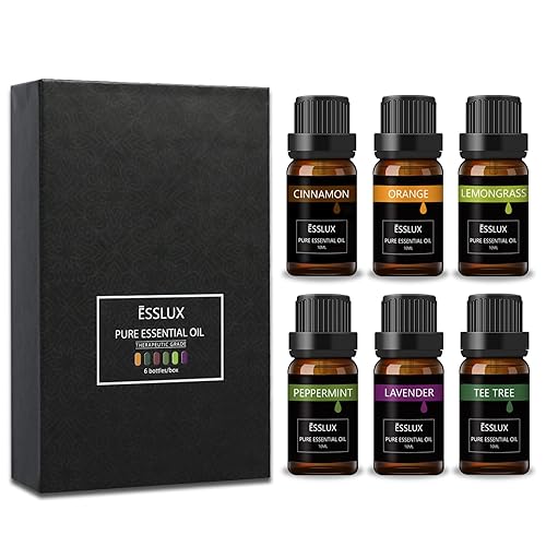 Essential Oils Set, ESSLUX Men Scents Collection with Cypress