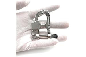 QIANJIEER Quick Release Snap Shackle - 316 Stainless Steel Shackle for Emergency Break Away, Fixed Bail Snap Shackle for Sailing, Camping, Gym, Pet, Surfing, Diving, Fishing, etc.