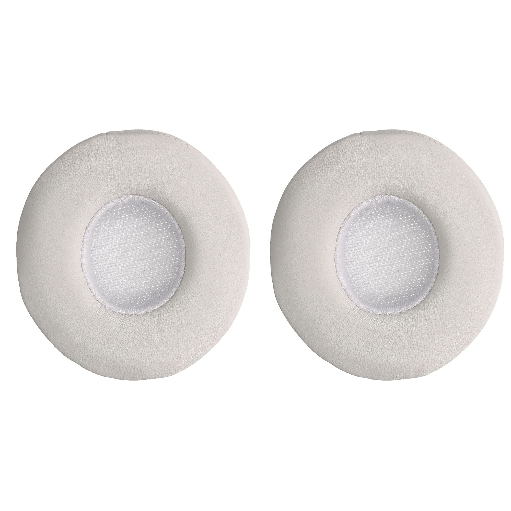 kwmobile Replacement Earpads Compatible with Beats Solo 2 Wireless/Solo 3 Wireless - 2x Sheepskin Headphones Pads - White
