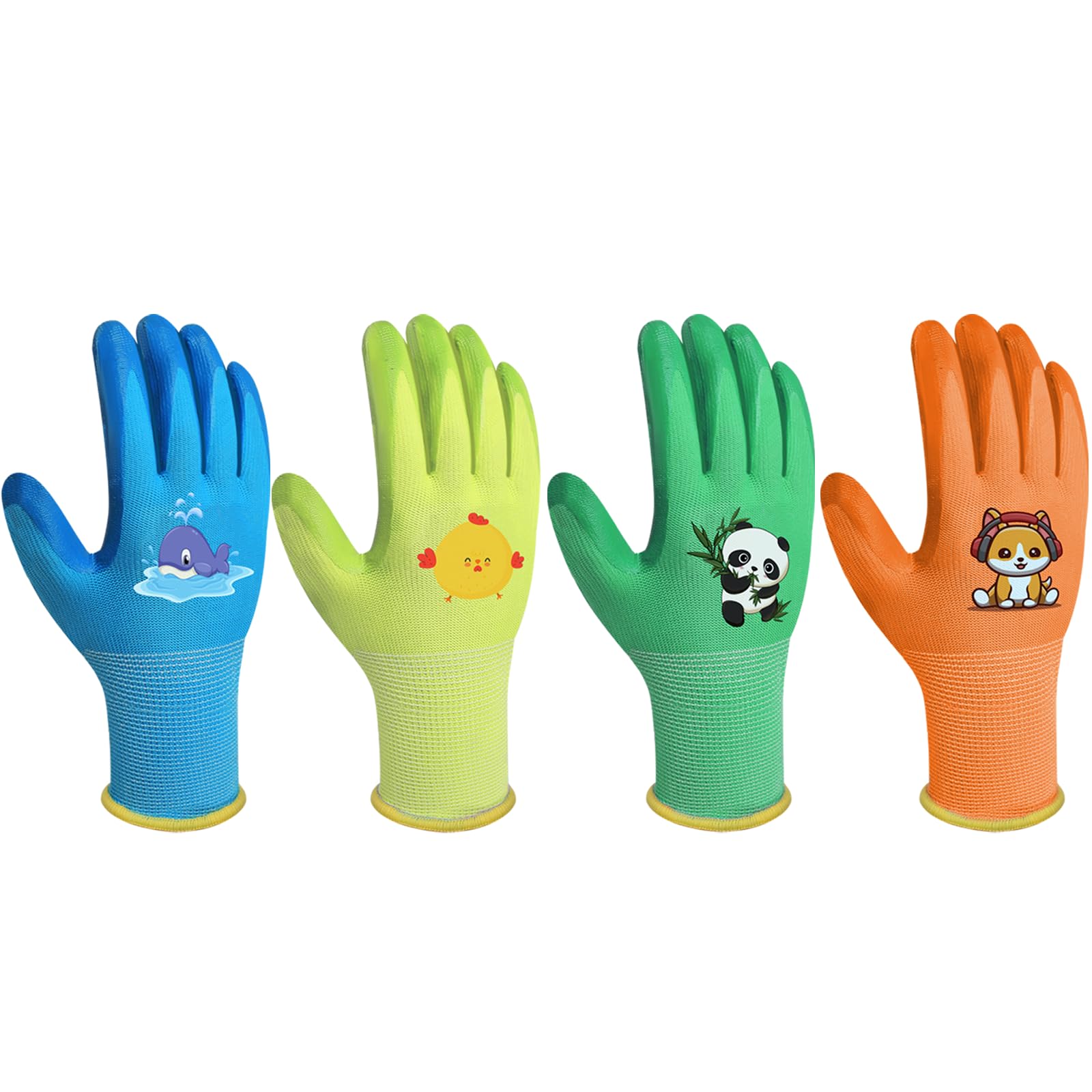SLARMOR Kids Gardening Gloves for Ages 5-8, Children’s Nitrile-Coated Waterproof and Non-Slip Work Gloves for Girls & Boys — image 1