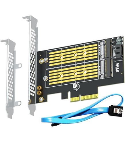 SABRENT 4-Drive NVMe SSD to PCIe 4.0 X 16 Adapter Card with Active