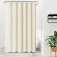 Barossa Design Extra Long Beige Shower Curtain Liner with 3 Magnets - 72" x 84" XL, Waterproof PEVA Lightweight Shower Liner for Bathroom, PVC Free, Metal Grommets - Beige, 72x84