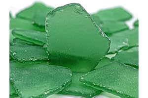 ARMAS KODU Tumbled Sea Glass 31oz - Frosted Crafting Gems for Christmas Tree Decor, Wreath DIY & Vase Filler | Beach Glass Pieces for Holiday Crafts and Home Décor(Dark Green)