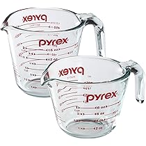 Pyrex Prepware 2-Piece Glass Measuring Set, 1 and 2-Cup, 2 Pack