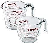 Pyrex Prepware 2-Piece Glass Measuring Set, 1 and