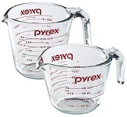 Pyrex Prepware 2-Piece Glass Measuring Set, 1 and