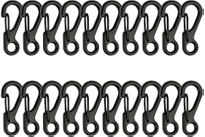 Swatom Mini Alloy Carabiner Clip Tiny Spring Snap Hook Carabiners for Backpack Keychains Accessories