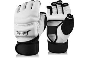 Xinluying Punch Bag Boxing Martial Arts MMA Sparring Grappling Muay Thai Taekwondo Training PU Leather Wrist Wraps Gloves