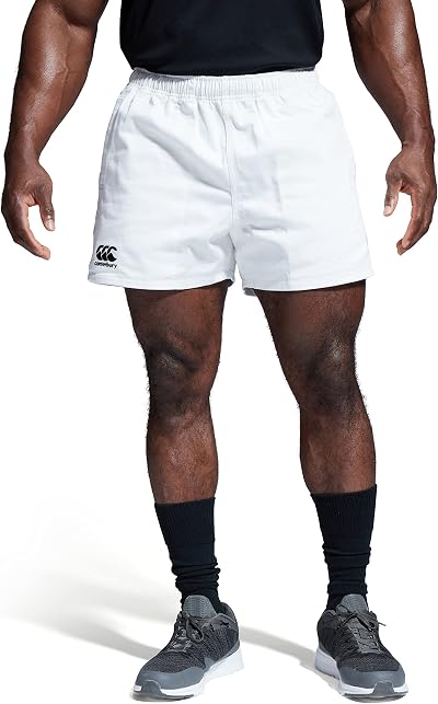 Canterbury Men s Professional Cotton Shorts Rugby Short White 4XL