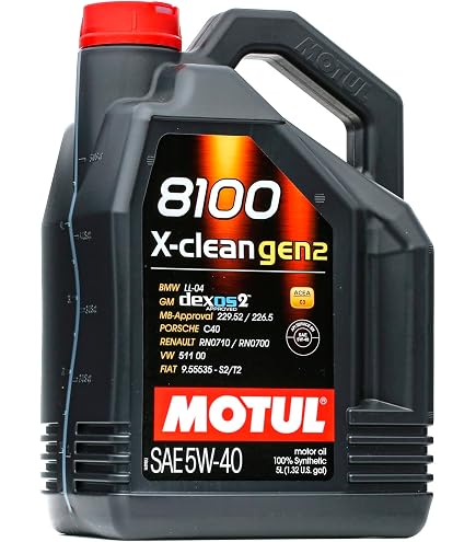 Amazon.com: Motul 8100 X-clean Gen2 5W-40 Full Synthetic Motor Oil