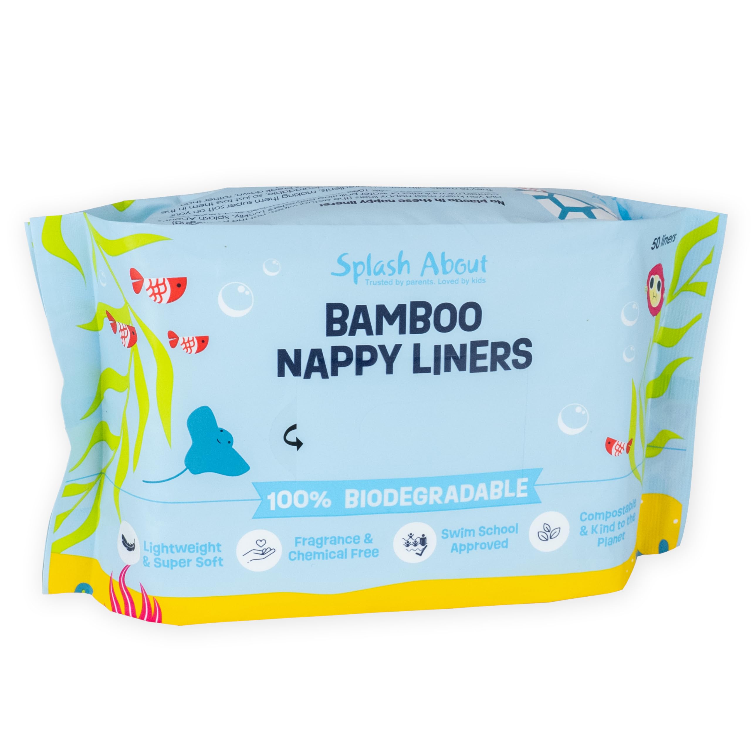 Splash About Biodegradable Swim Nappy Liners - Pack of 50