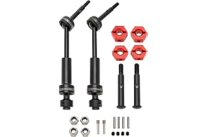 MEUS RACING Steel Front Rear Drive Shaft CVD Driveshaft Kit for 1/10 Traxxas Slash 2WD VXL/Rustler 2WD VXL/Hoss 2WD VXL