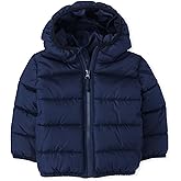 The Children's Place Baby and Toddler Boys' Medium Weight Wind-Resistant, Water-Resistant Puffer Jacket