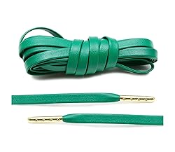 Loop King Laces - Premium Kelly Green Flat Leather