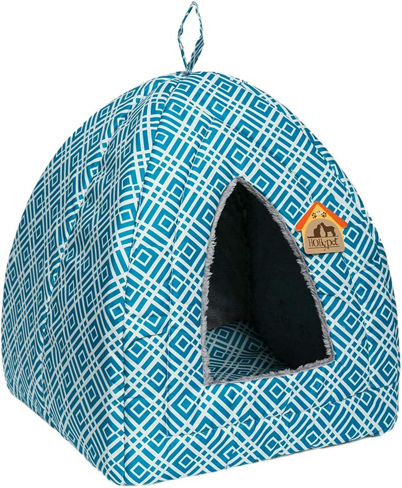 Hollypet Cat Bed Kitten Bed SelfWarming 2in1 Foldable Comfortable