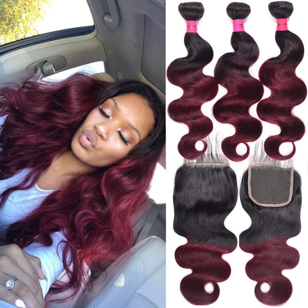 Amazon Com Wome Brazilian 3 Bundles Curly Hair Weft With 4x4