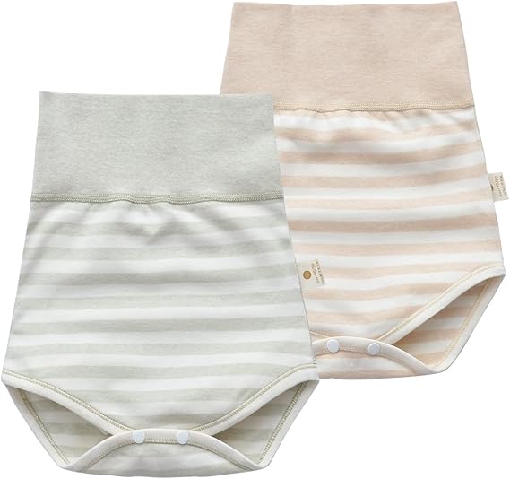 Amazon Co Jp 赤ちゃん腹巻 オーガニックコットンベビー用腹巻付パンツ オムツ交換便利 腹冷え防止 赤ちゃん用肌着 サイズ59 90cm ２枚組 73 6 9月 服 ファッション小物
