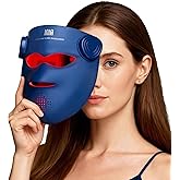 INIA Glow 4D Wireless Red Light Therapy Mask for face – Dual NIR, 320 LEDs, 4 Modes, Under-Eye Cooling, Cordless & Rechargeab