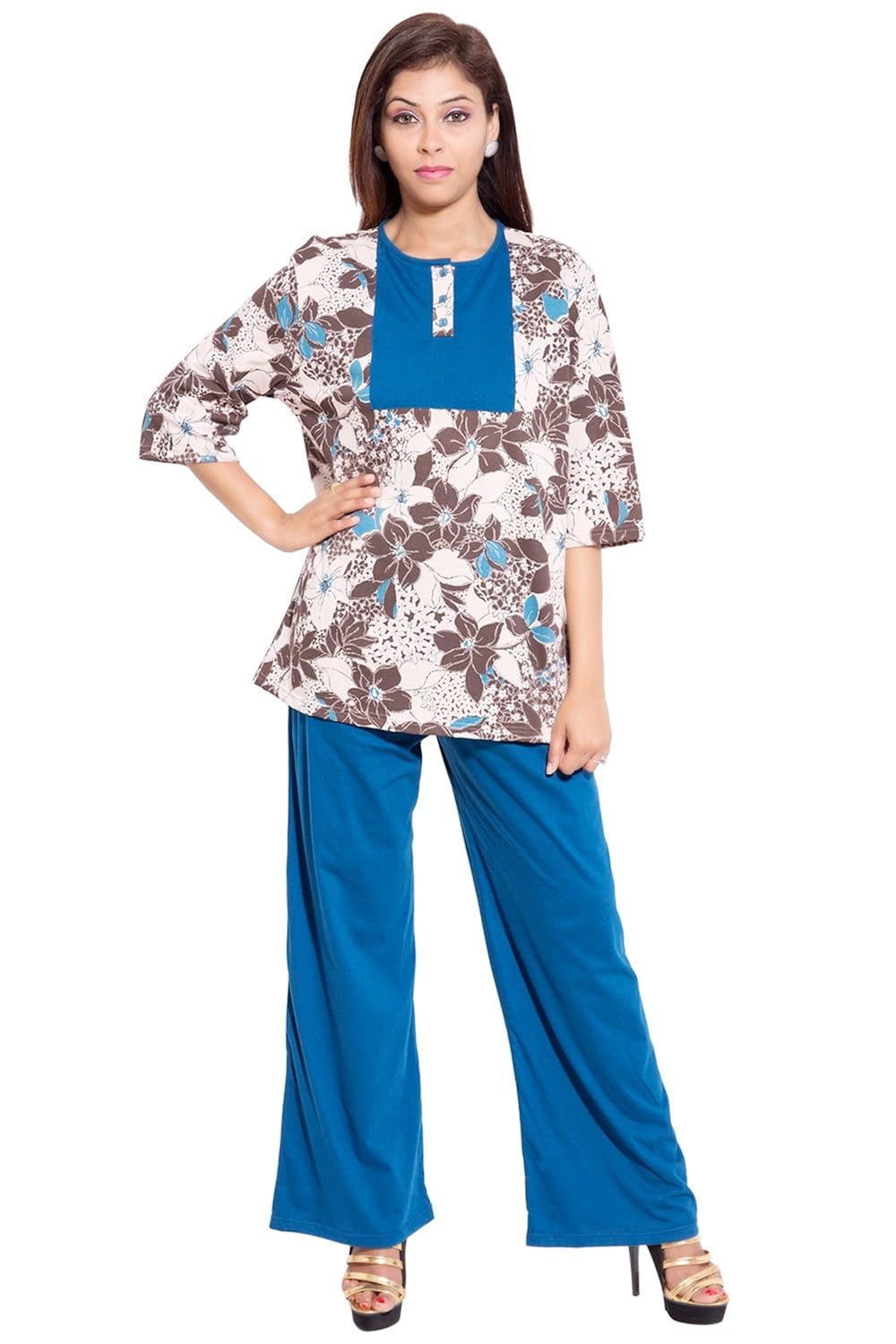 forever9teen women's hosiery night suit set_1ss16-0007/ns1-p