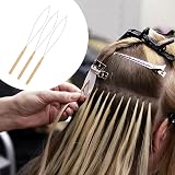 KALIONE 6 Pack Hair Extension Beader Kit Loop Needle Threader Tool view 6